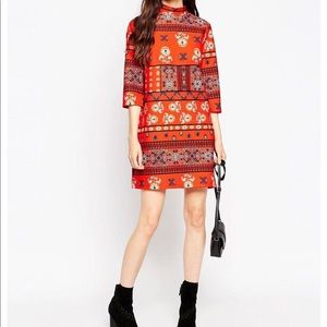 ASOS folk print shift dress SOLD OUT style